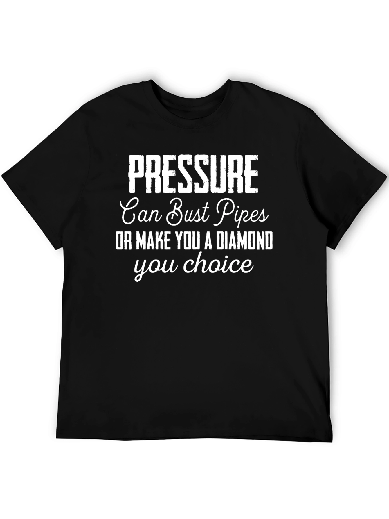 Pressure Diamond Graphic Tee - Mens Black T-Shirt