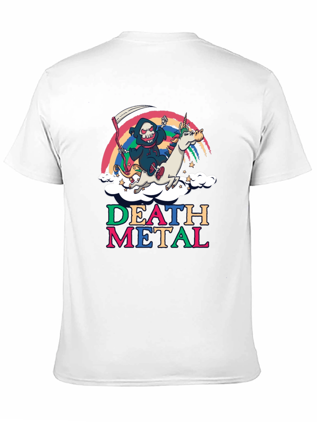 Death Metal Unicorn Graphic Tee