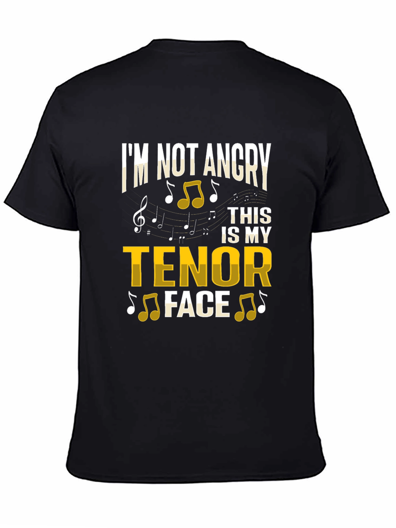 Tenor Face Graphic T-Shirt - Music Lover Tee