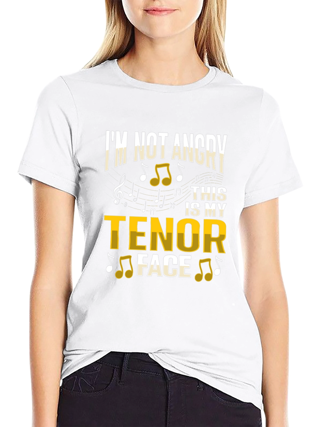 Tenor Face Graphic T-Shirt - Music Lover Tee