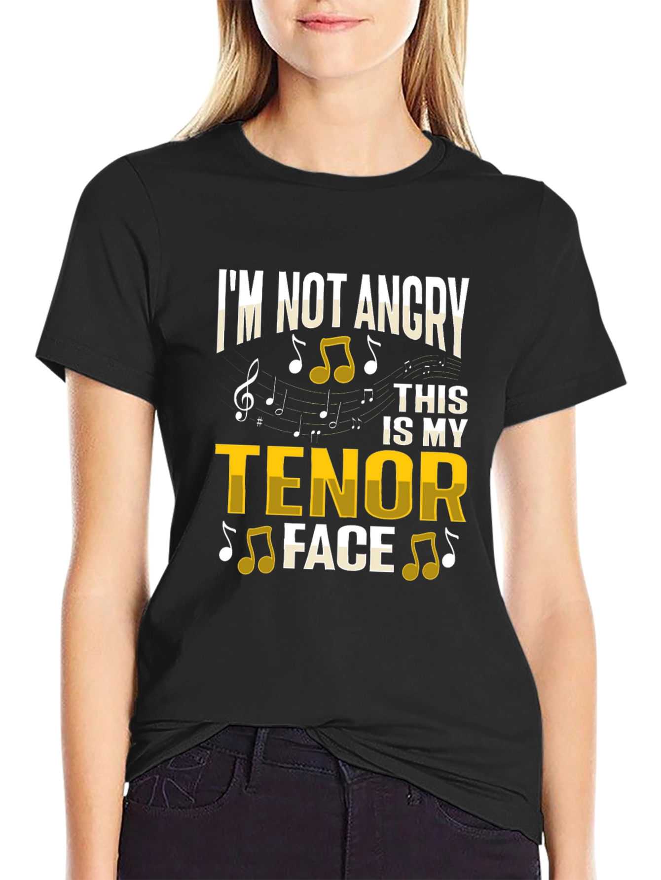 Tenor Face Graphic T-Shirt - Music Lover Tee