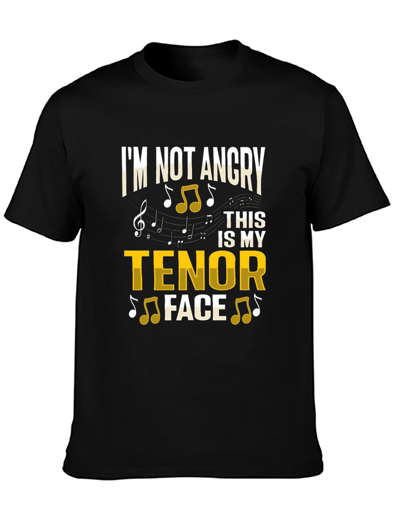 Tenor Face Graphic T-Shirt - Music Lover Tee