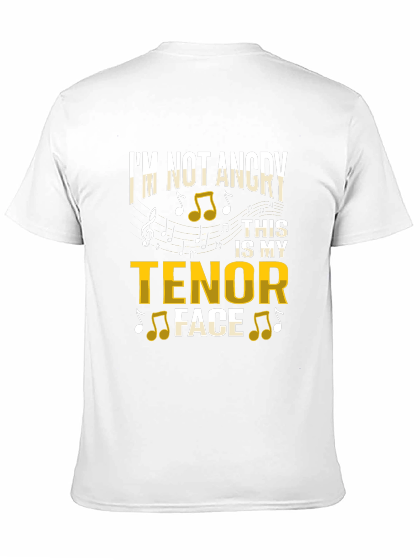 Tenor Face Graphic T-Shirt - Music Lover Tee