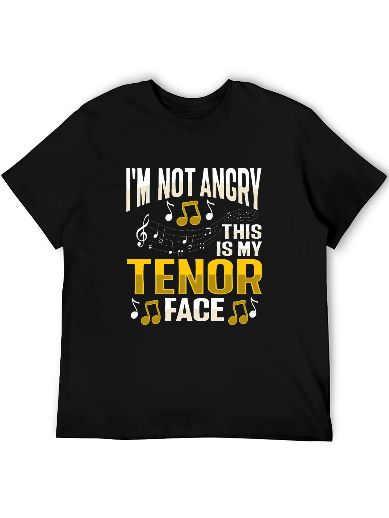 Tenor Face Graphic T-Shirt - Music Lover Tee
