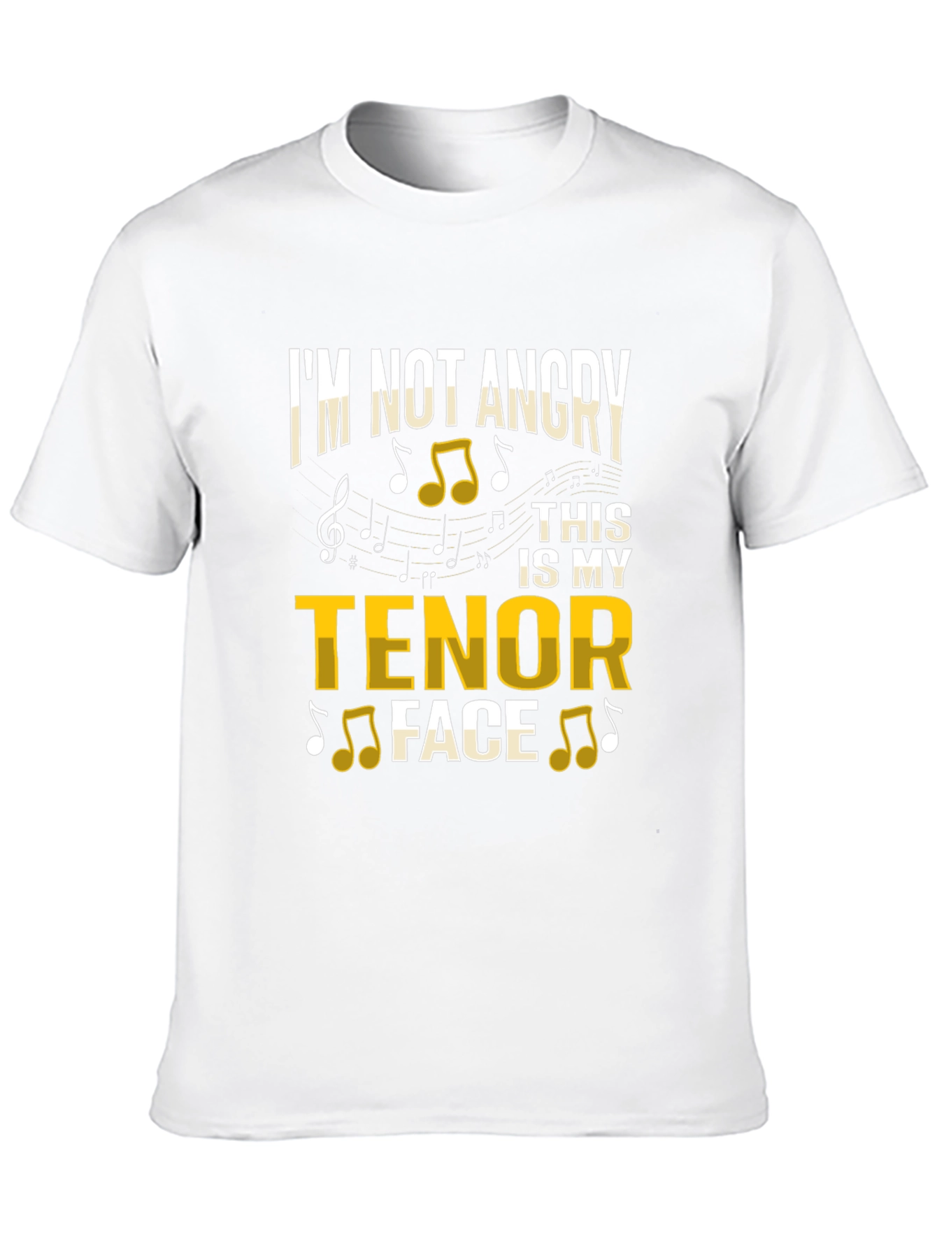 Tenor Face Graphic T-Shirt - Music Lover Tee
