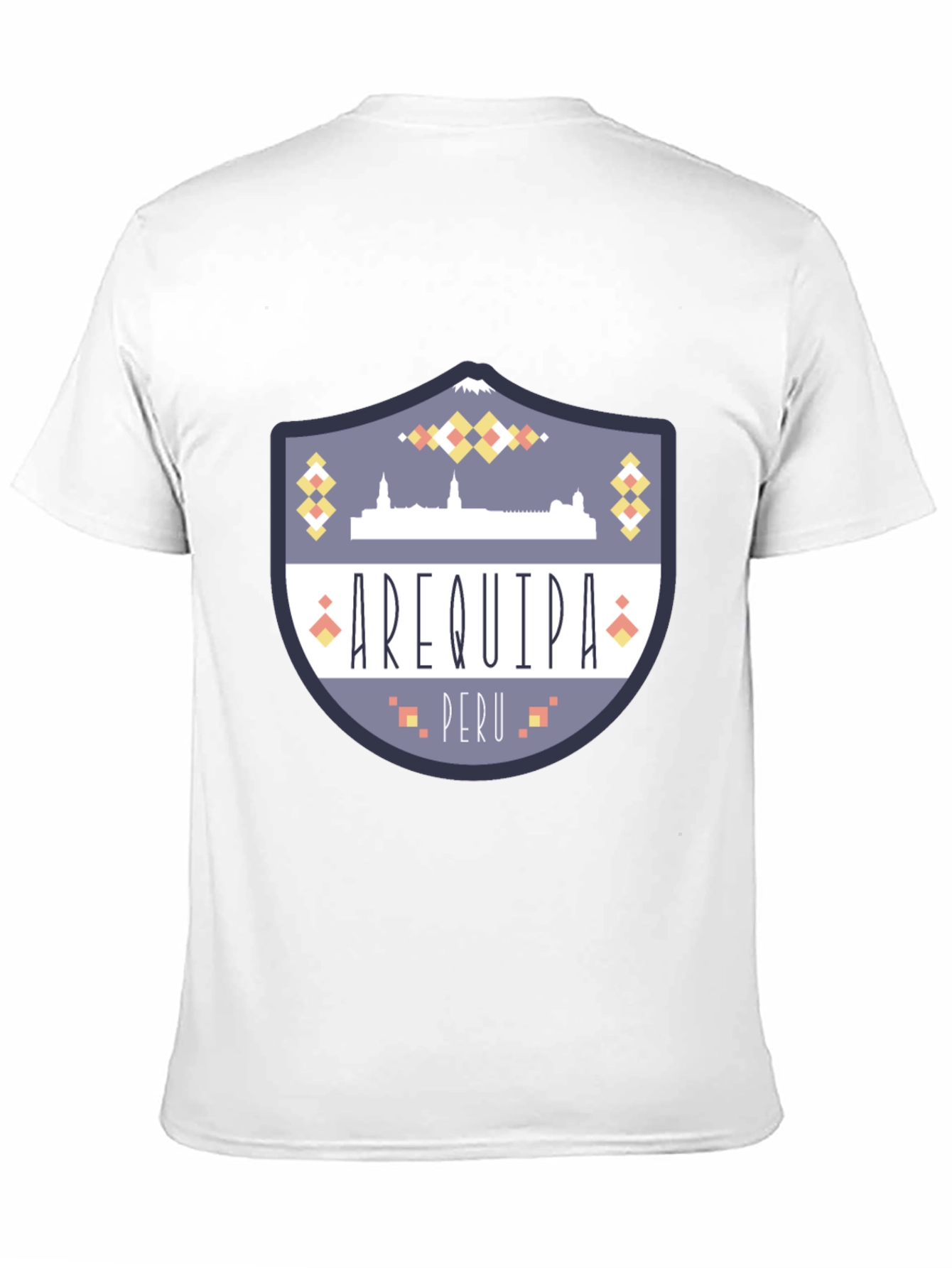 Arequipa Peru Graphic Tee - Black Crew Neck T-Shirt