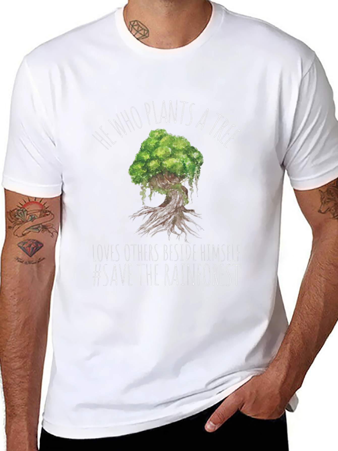Eco-Friendly Plant a Tree Graphic Tee