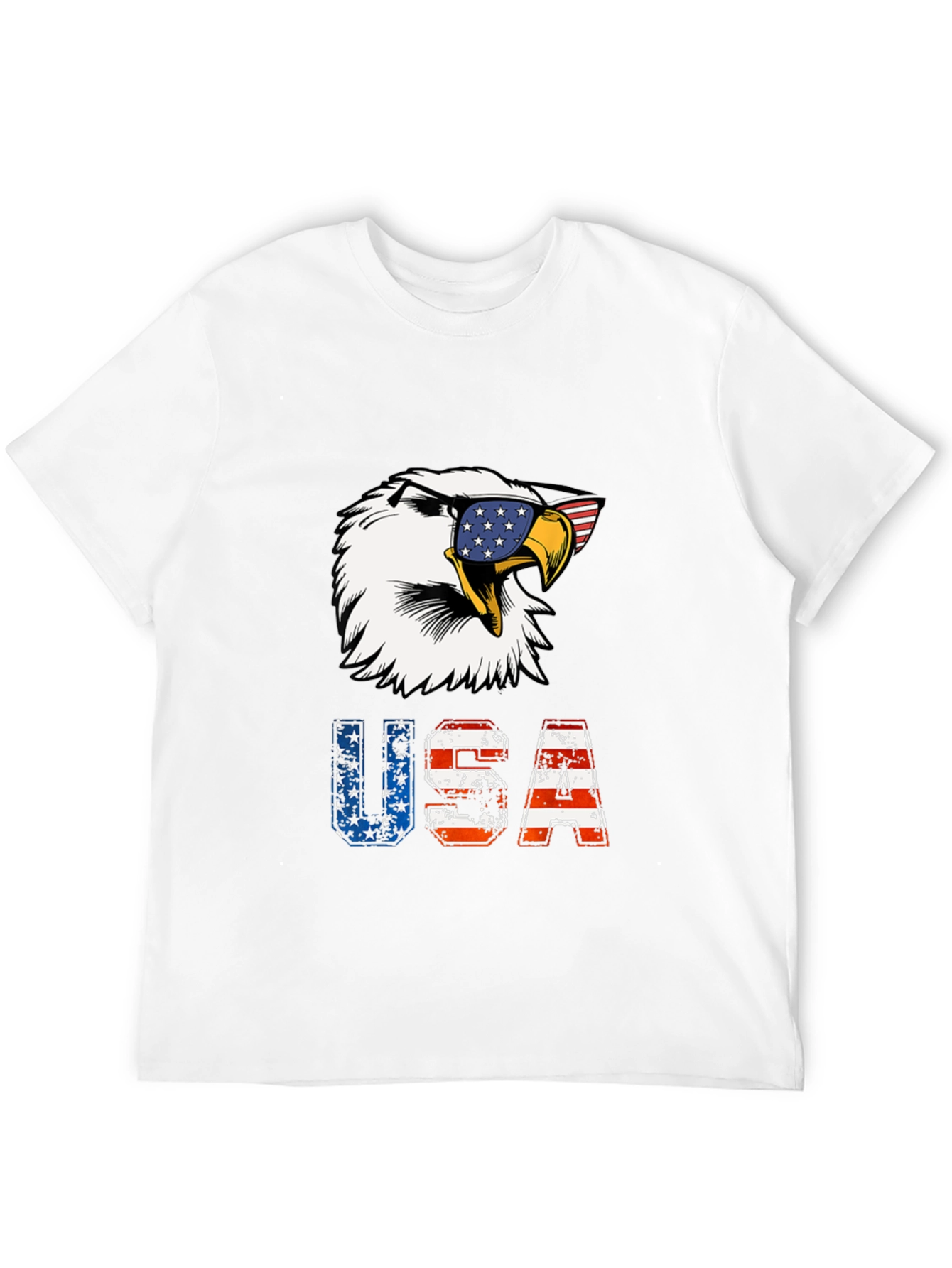 Patriotic Eagle USA Graphic T-Shirt