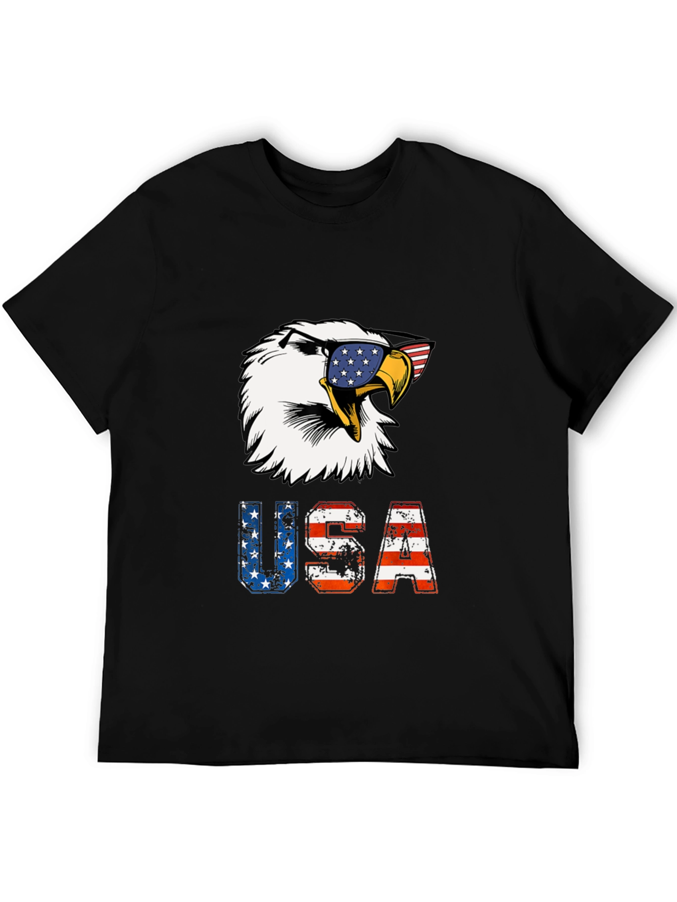 Patriotic Eagle USA Graphic T-Shirt