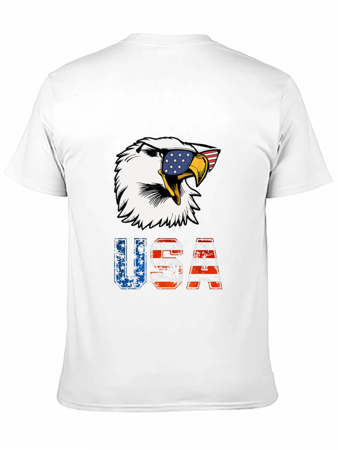 Patriotic Eagle USA Graphic T-Shirt