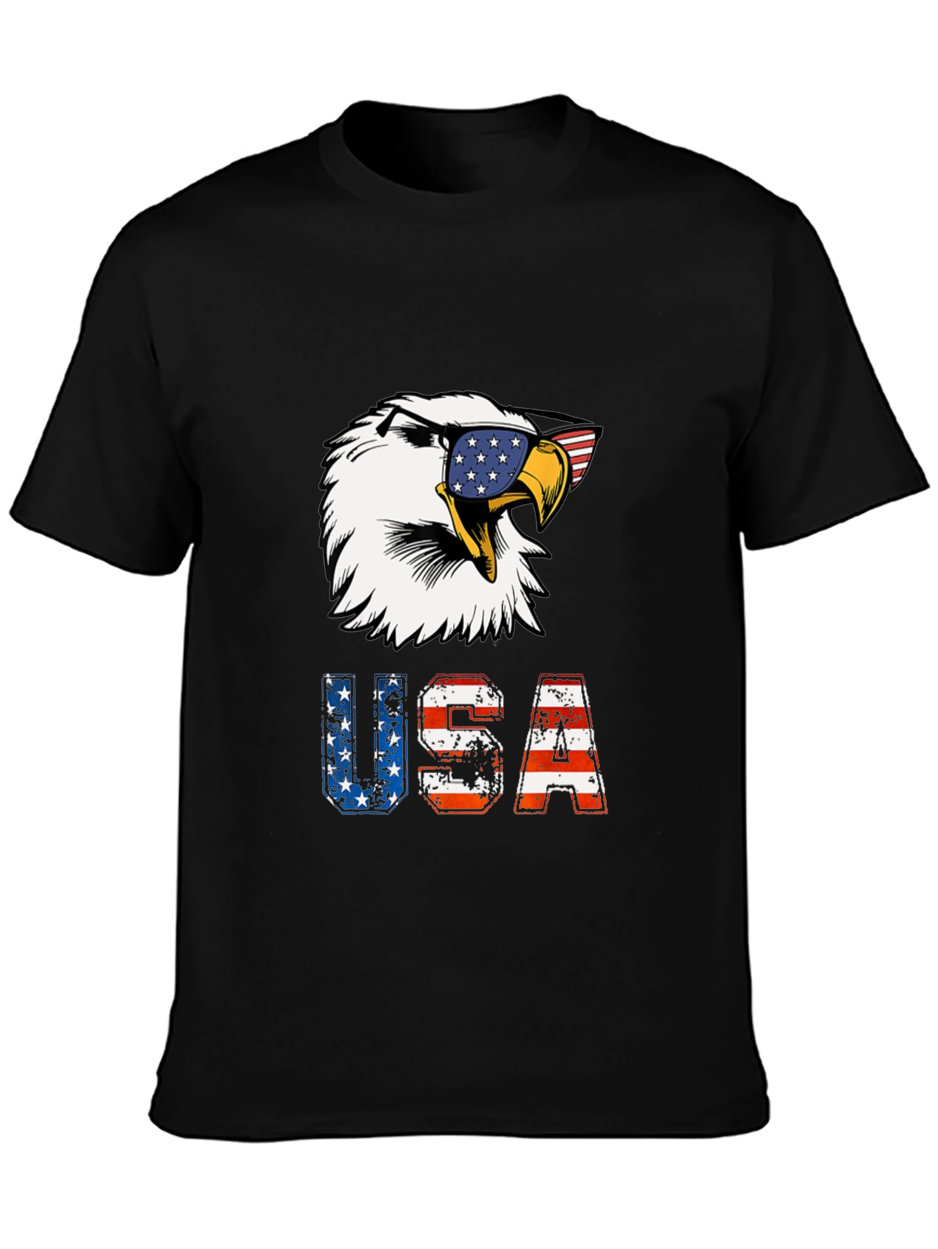 Patriotic Eagle USA Graphic T-Shirt