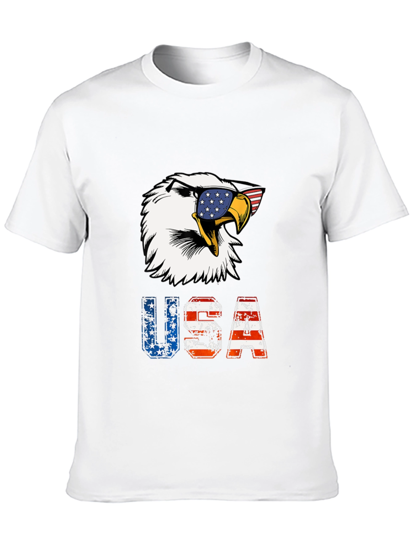 Patriotic Eagle USA Graphic T-Shirt