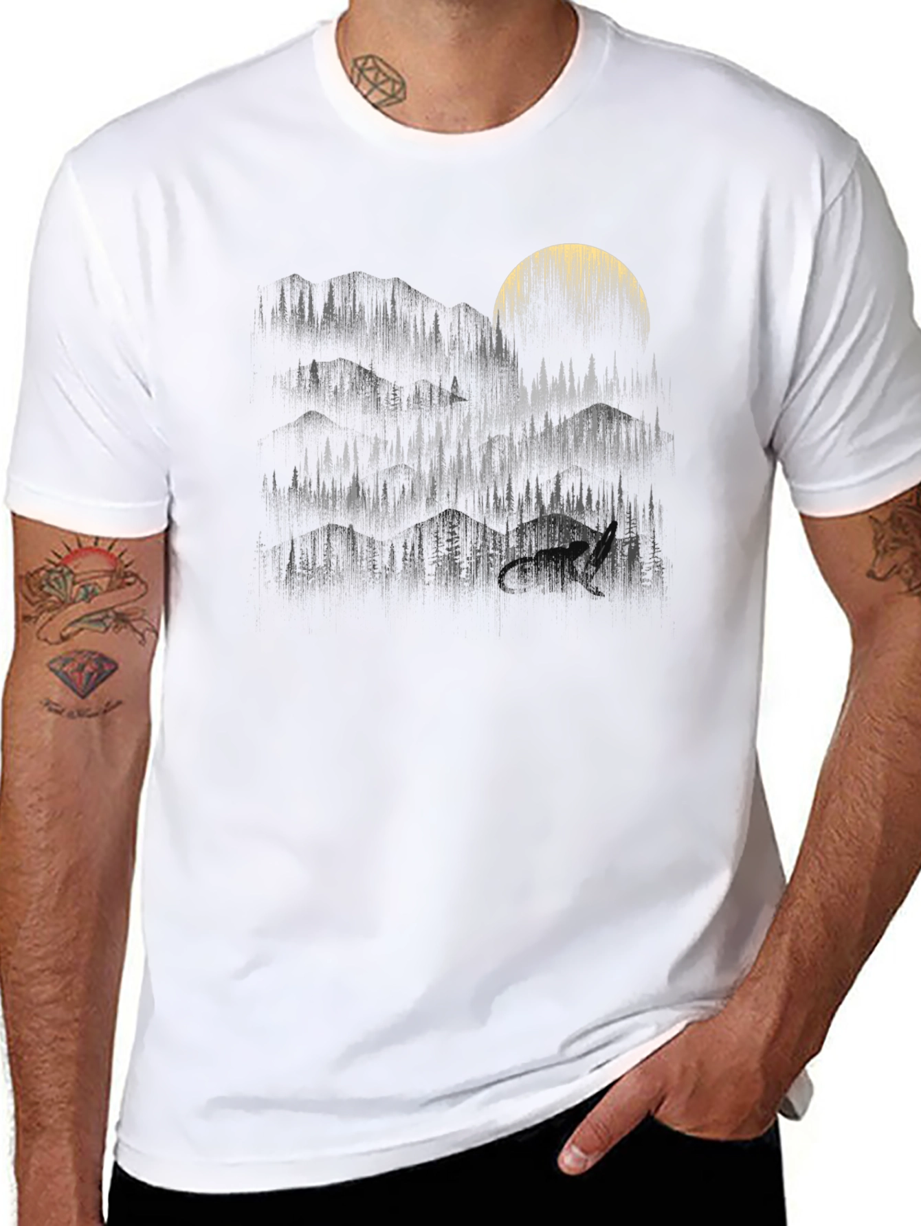 Mystic Forest Moon Graphic Tee