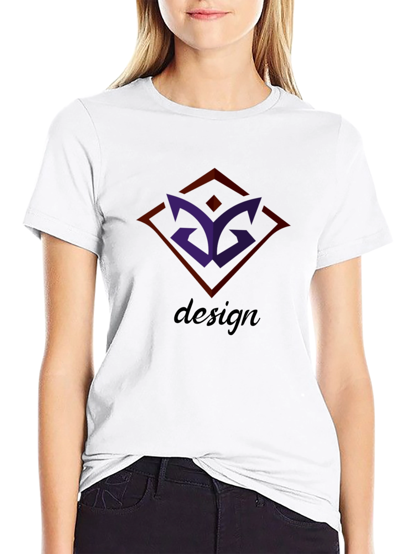 Mens Black Graphic Tee - Modern Design