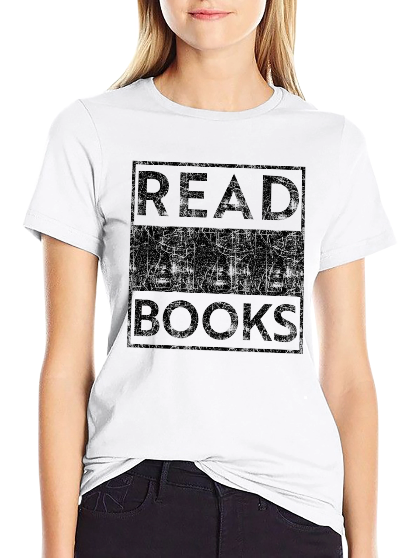Read Latinx Books T-Shirt - Black Crew Neck Tee