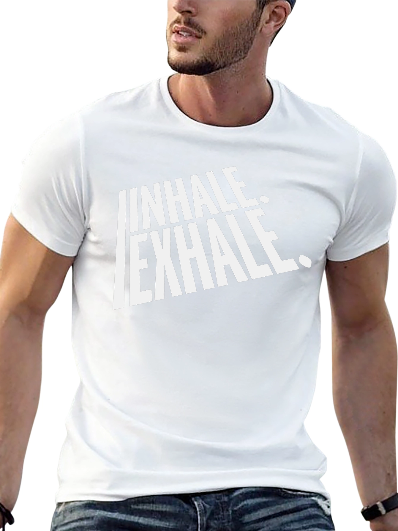 Inhale Exhale Graphic Tee - Breathe Easy T-Shirt