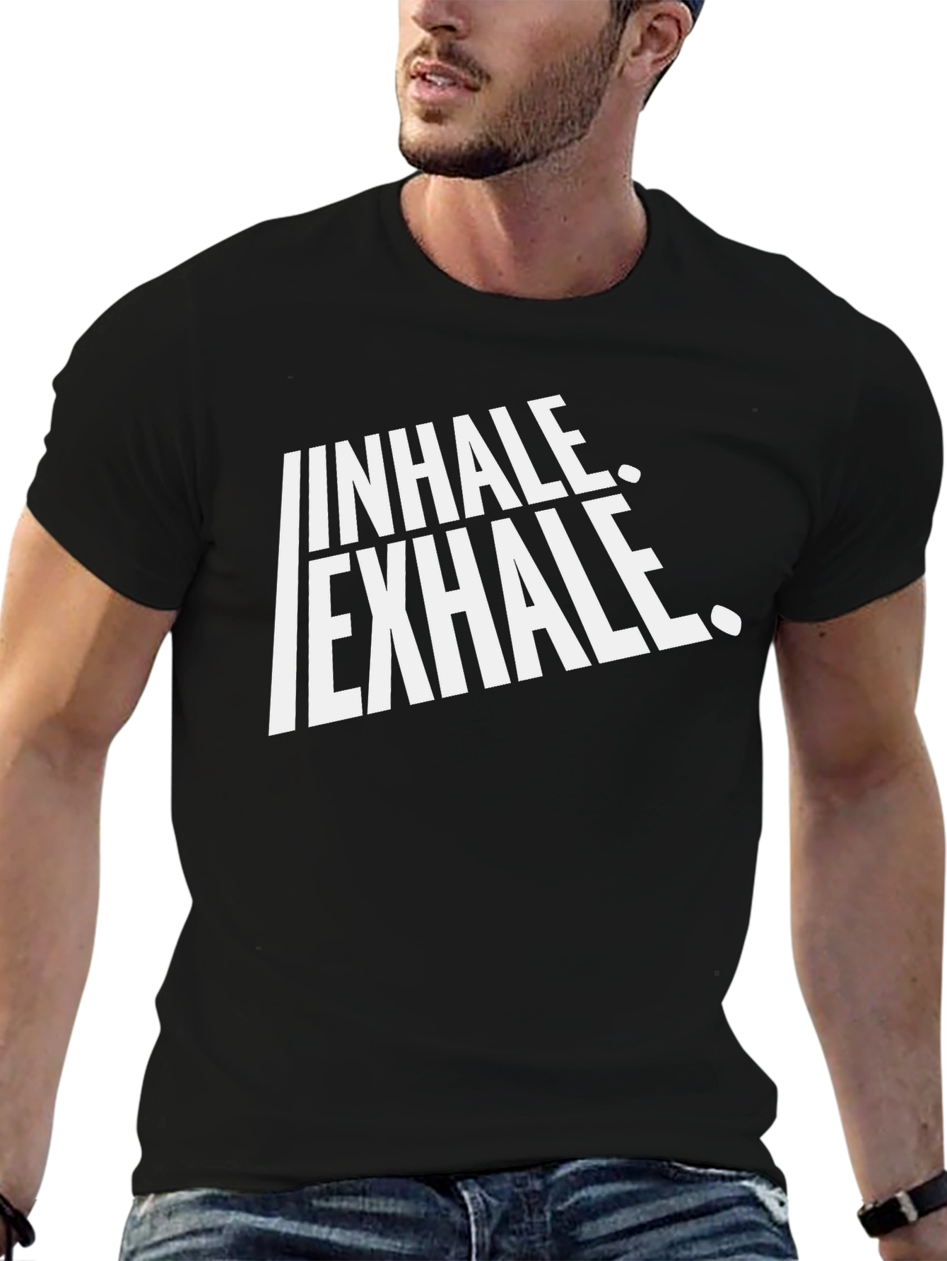Inhale Exhale Graphic Tee - Breathe Easy T-Shirt