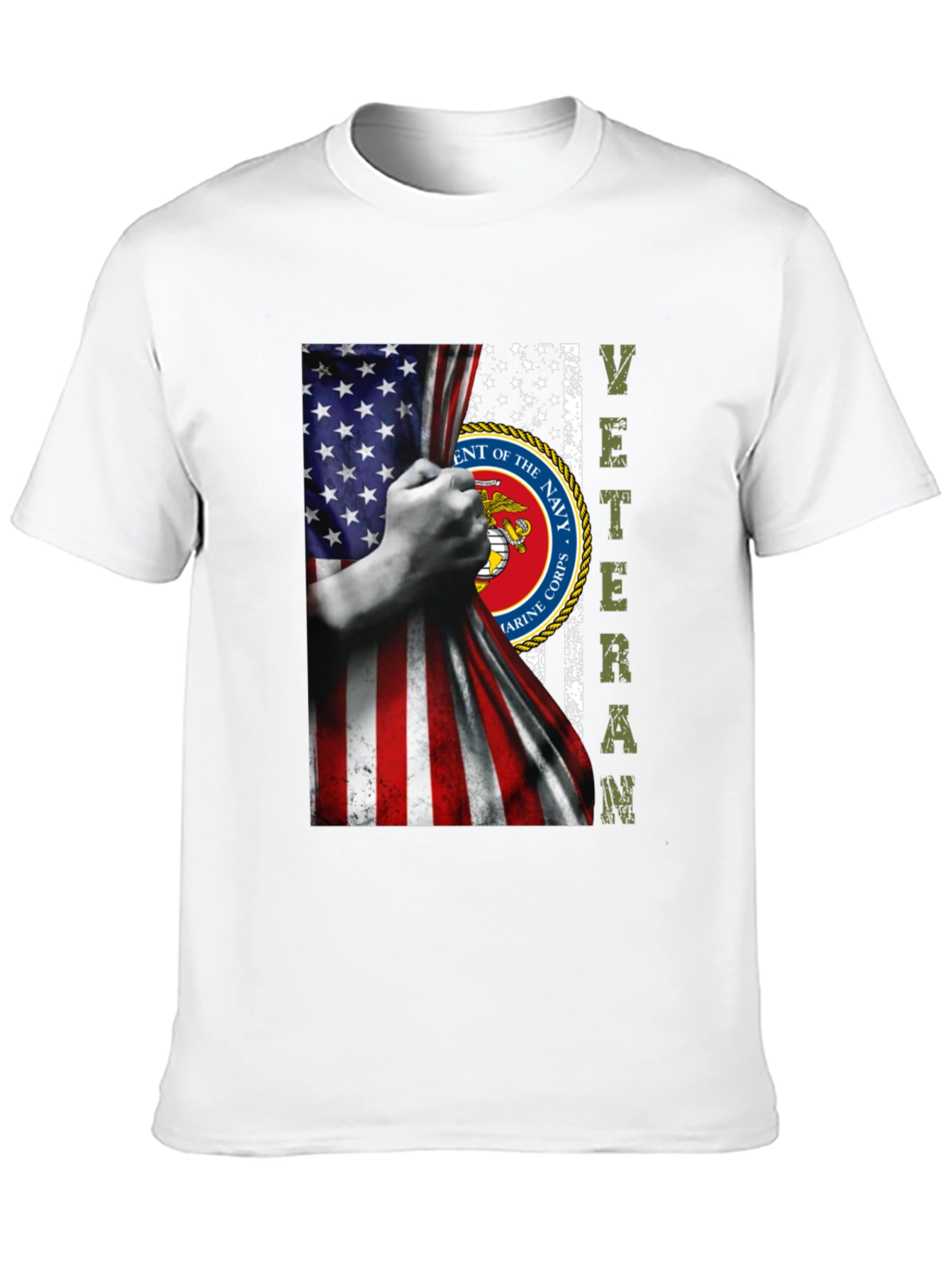 US Marine Corps Veteran Flag T-Shirt