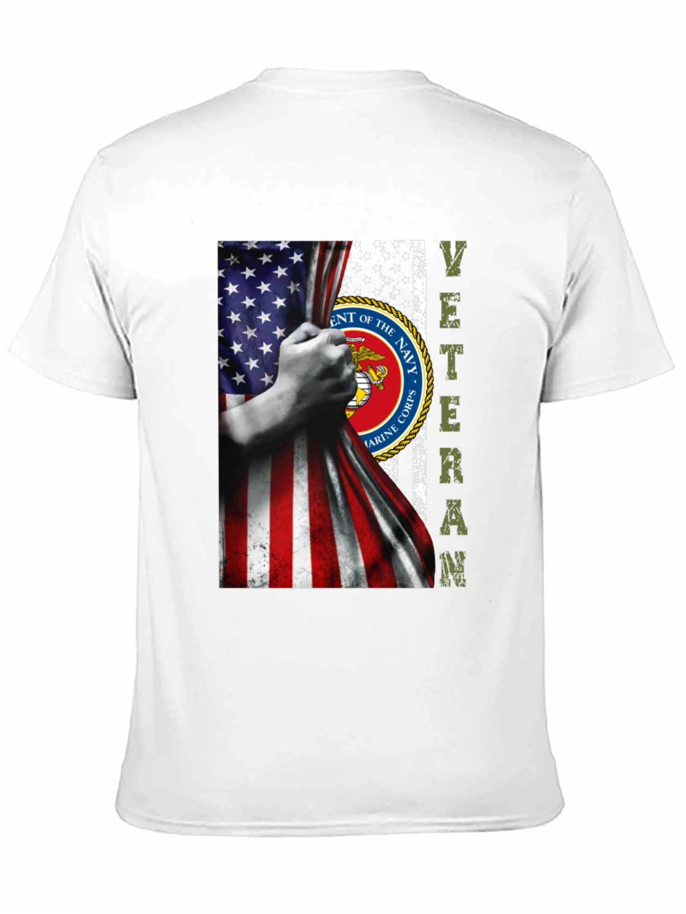 US Marine Corps Veteran Flag T-Shirt