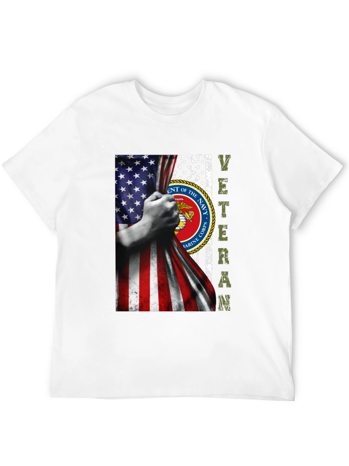 US Marine Corps Veteran Flag T-Shirt
