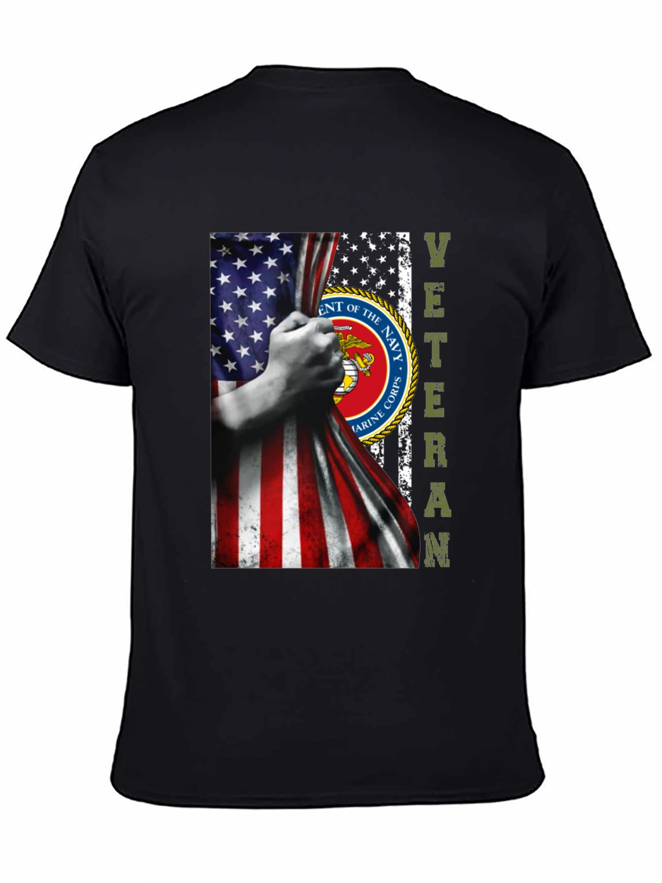 US Marine Corps Veteran Flag T-Shirt