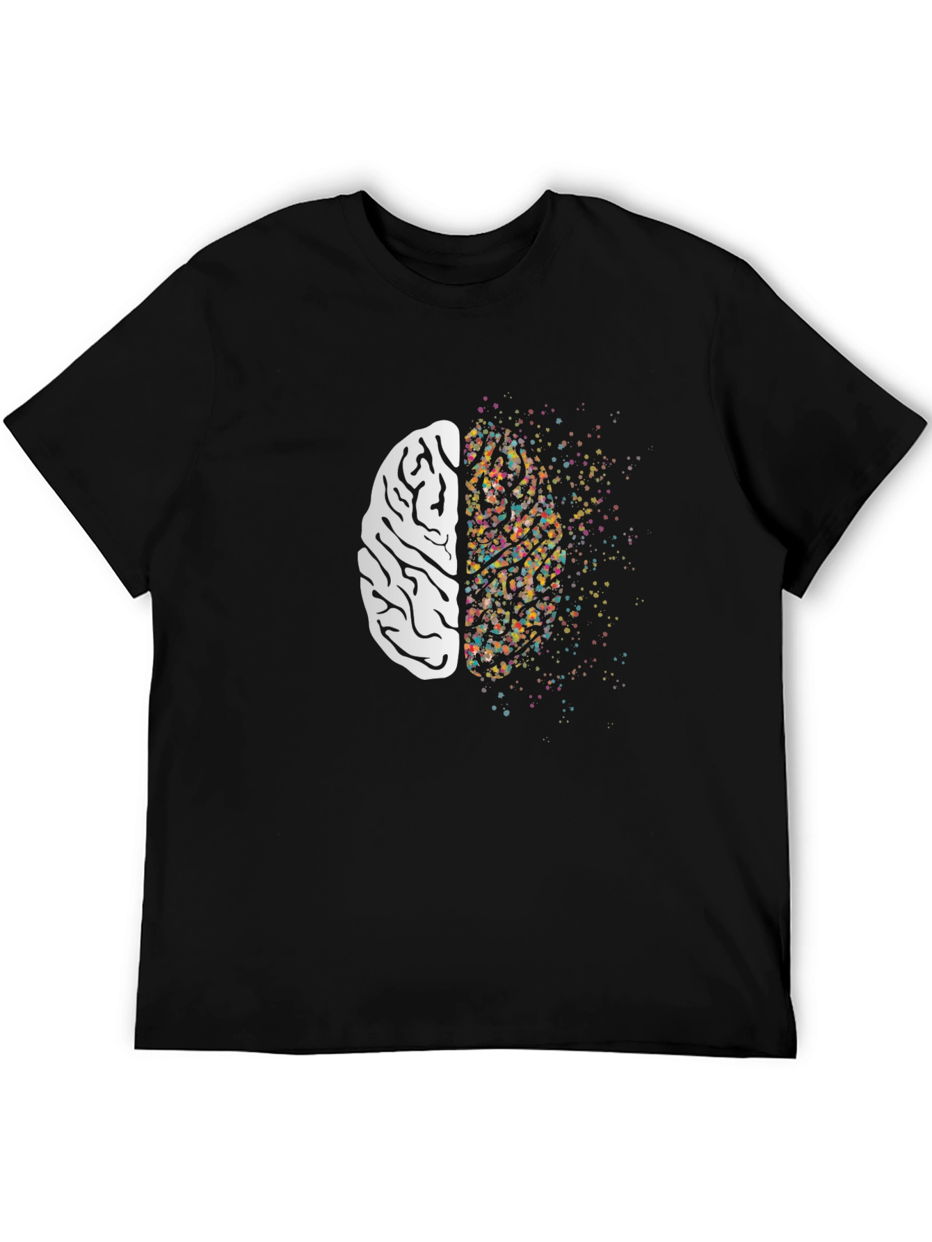 Creative Mind Graphic Tee - Brain Design