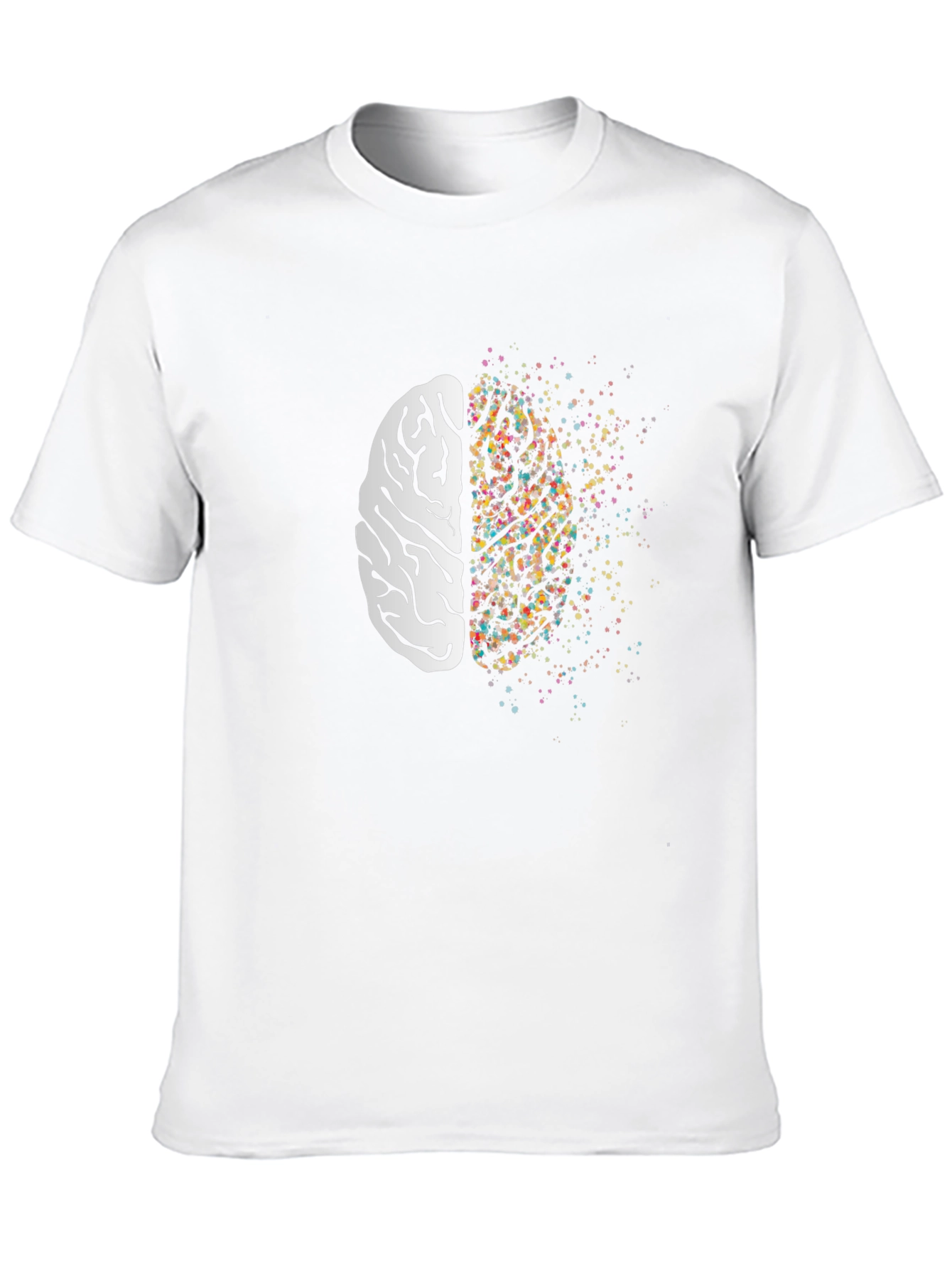 Creative Mind Graphic Tee - Brain Design