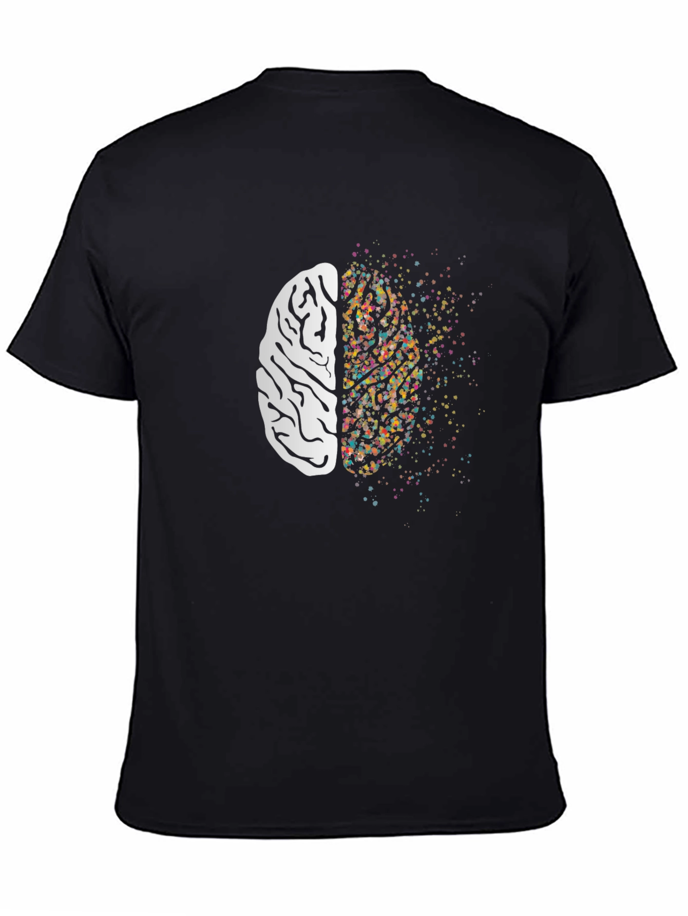 Creative Mind Graphic Tee - Brain Design