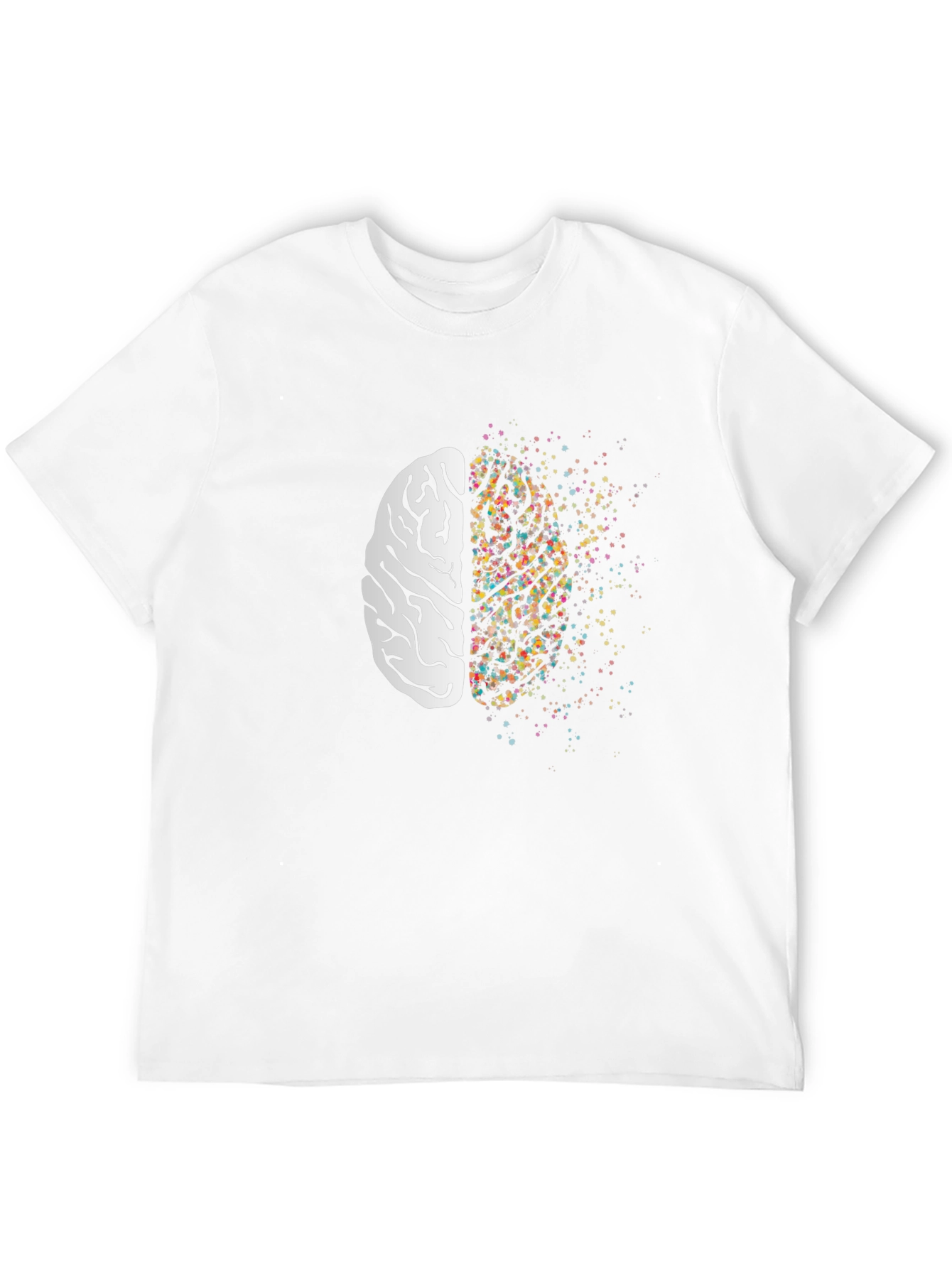 Creative Mind Graphic Tee - Brain Design