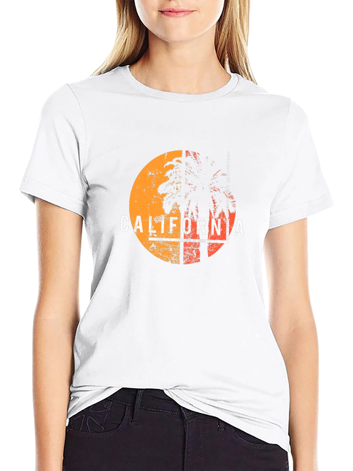 California Ocean Beach Graphic T-Shirt