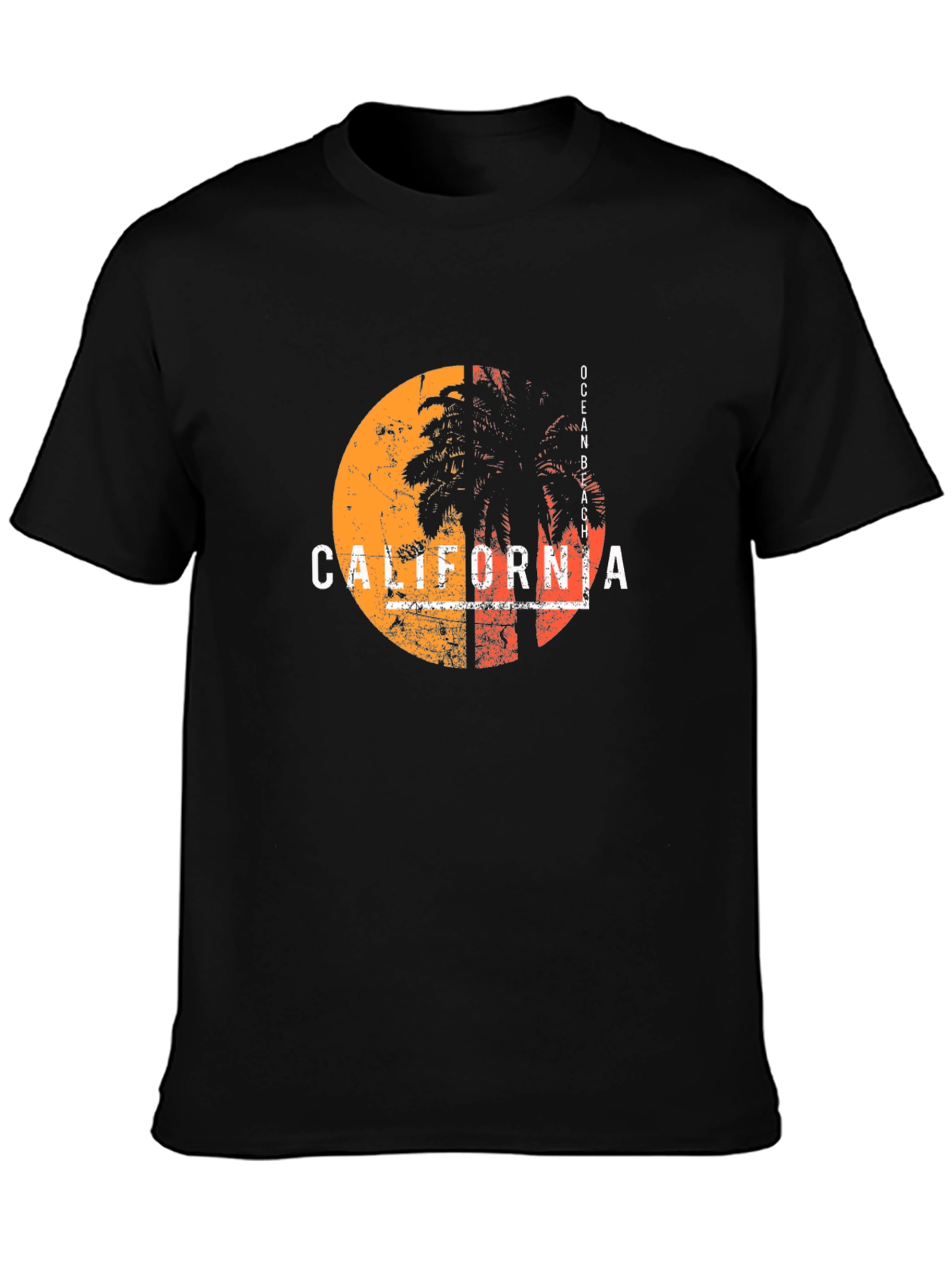 California Ocean Beach Graphic T-Shirt