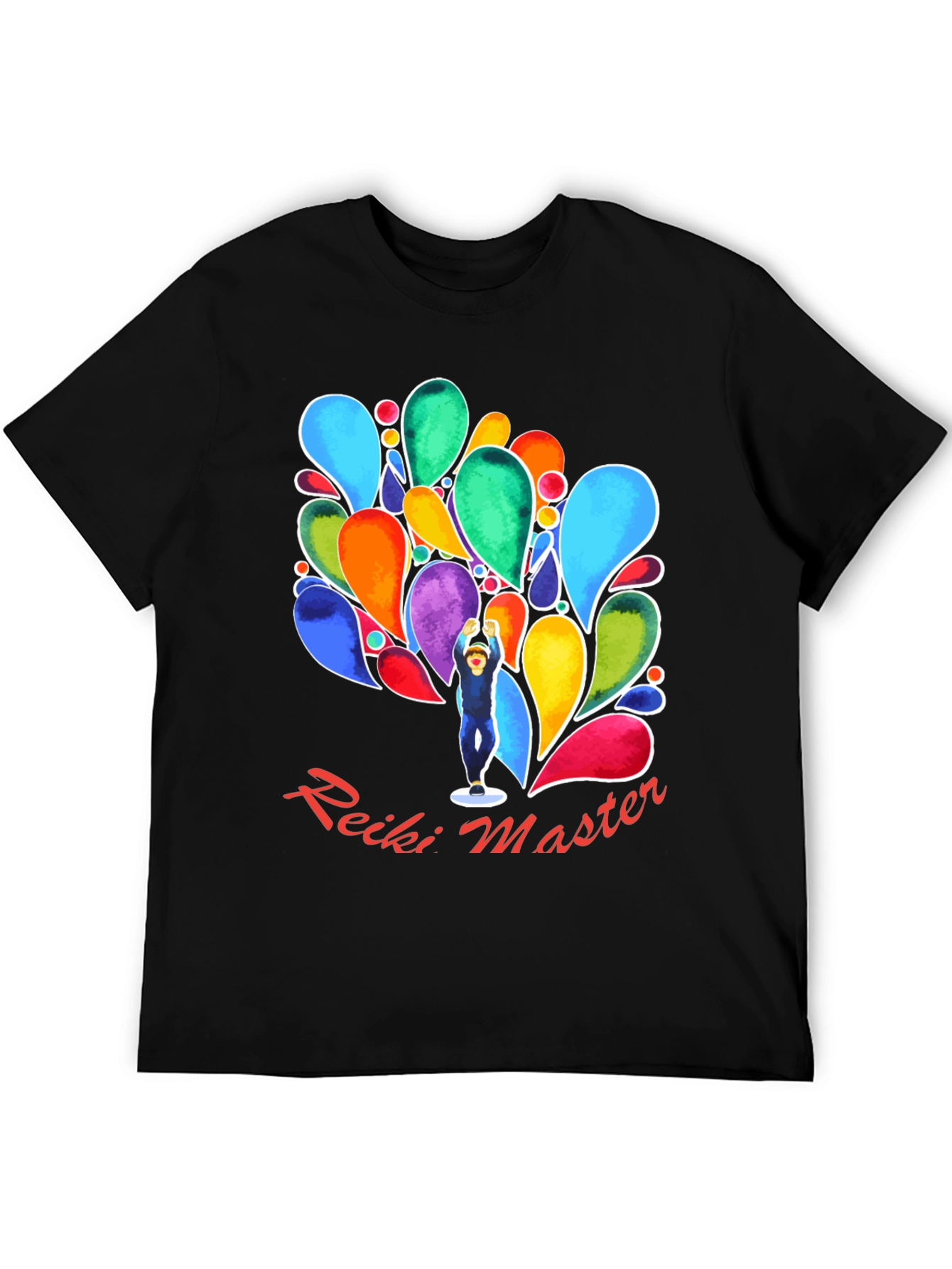 Reiki Master Black T-Shirt - Energy Healing Spiritual Tee