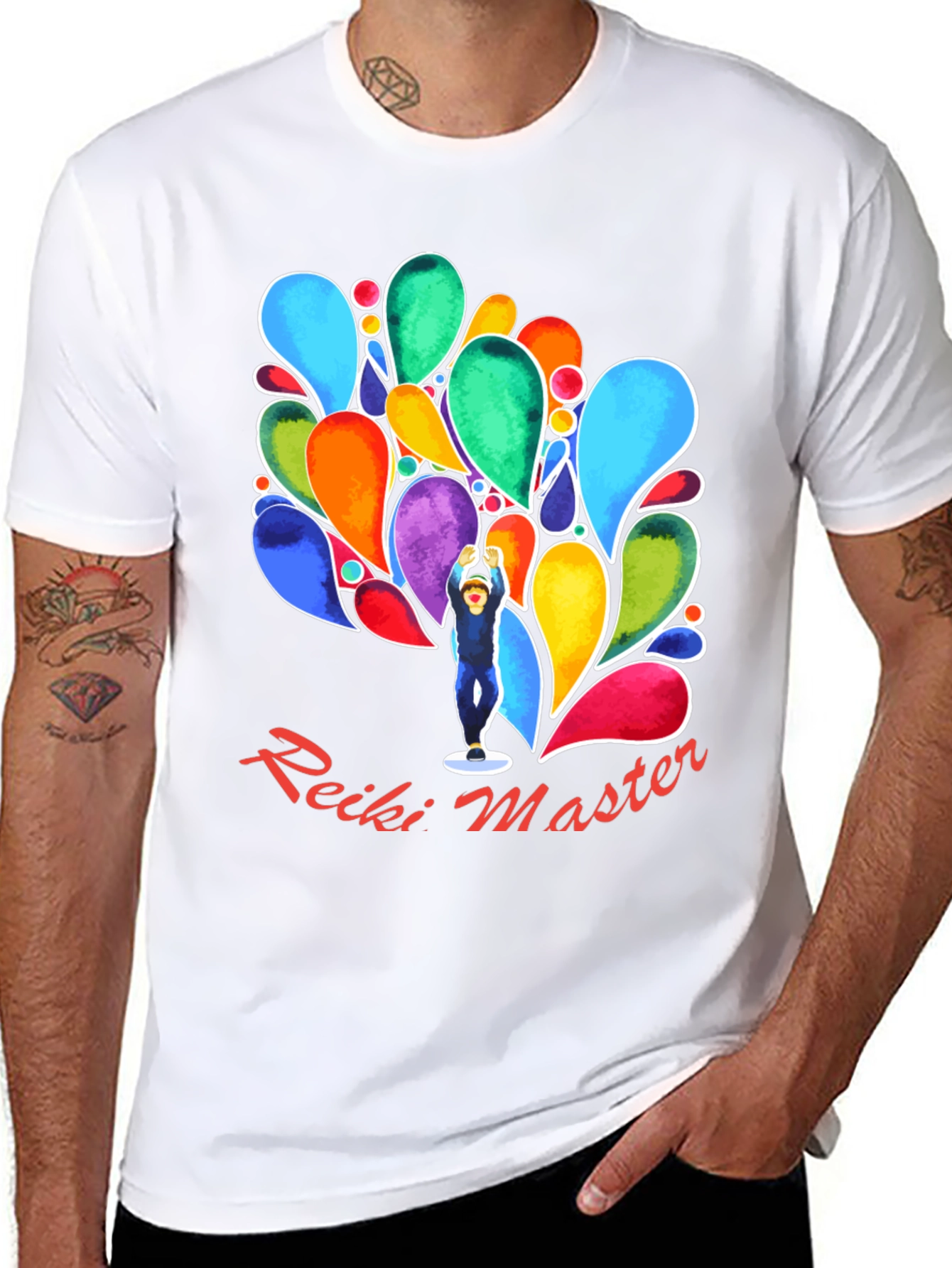 Reiki Master Black T-Shirt - Energy Healing Spiritual Tee