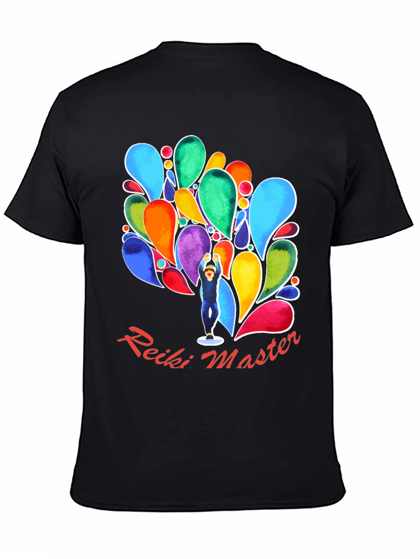 Reiki Master Black T-Shirt - Energy Healing Spiritual Tee