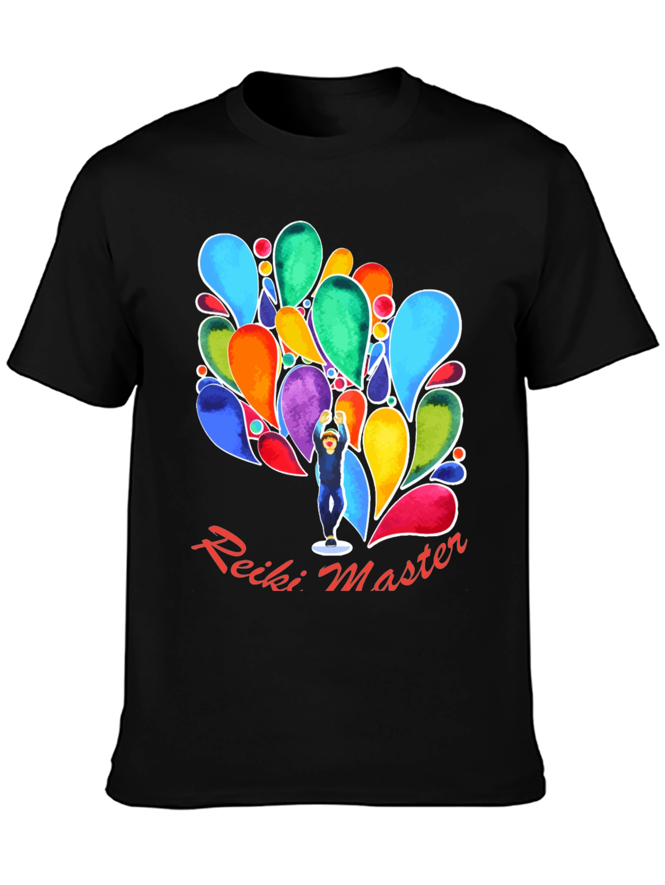 Reiki Master Black T-Shirt - Energy Healing Spiritual Tee