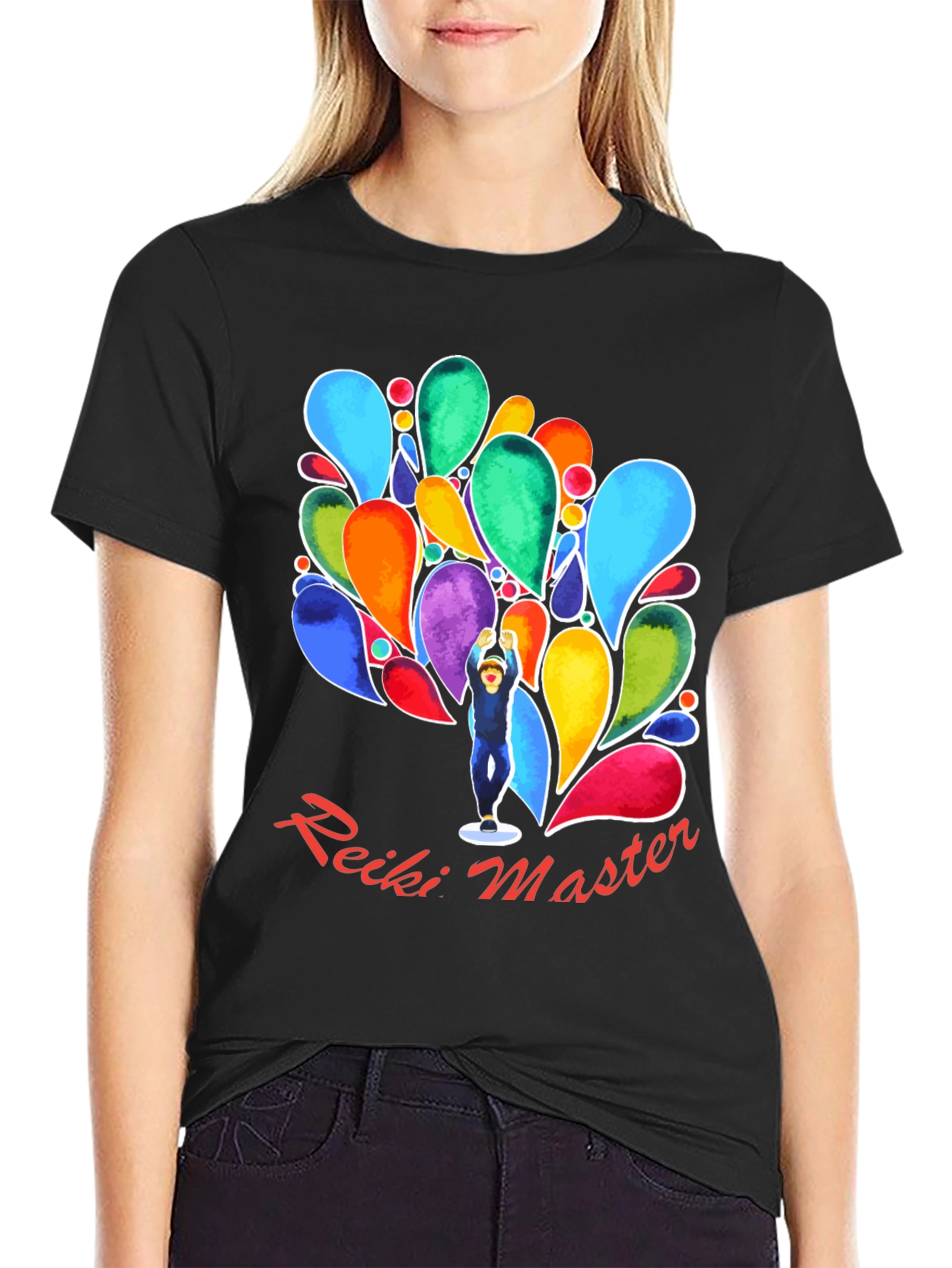 Reiki Master Black T-Shirt - Energy Healing Spiritual Tee