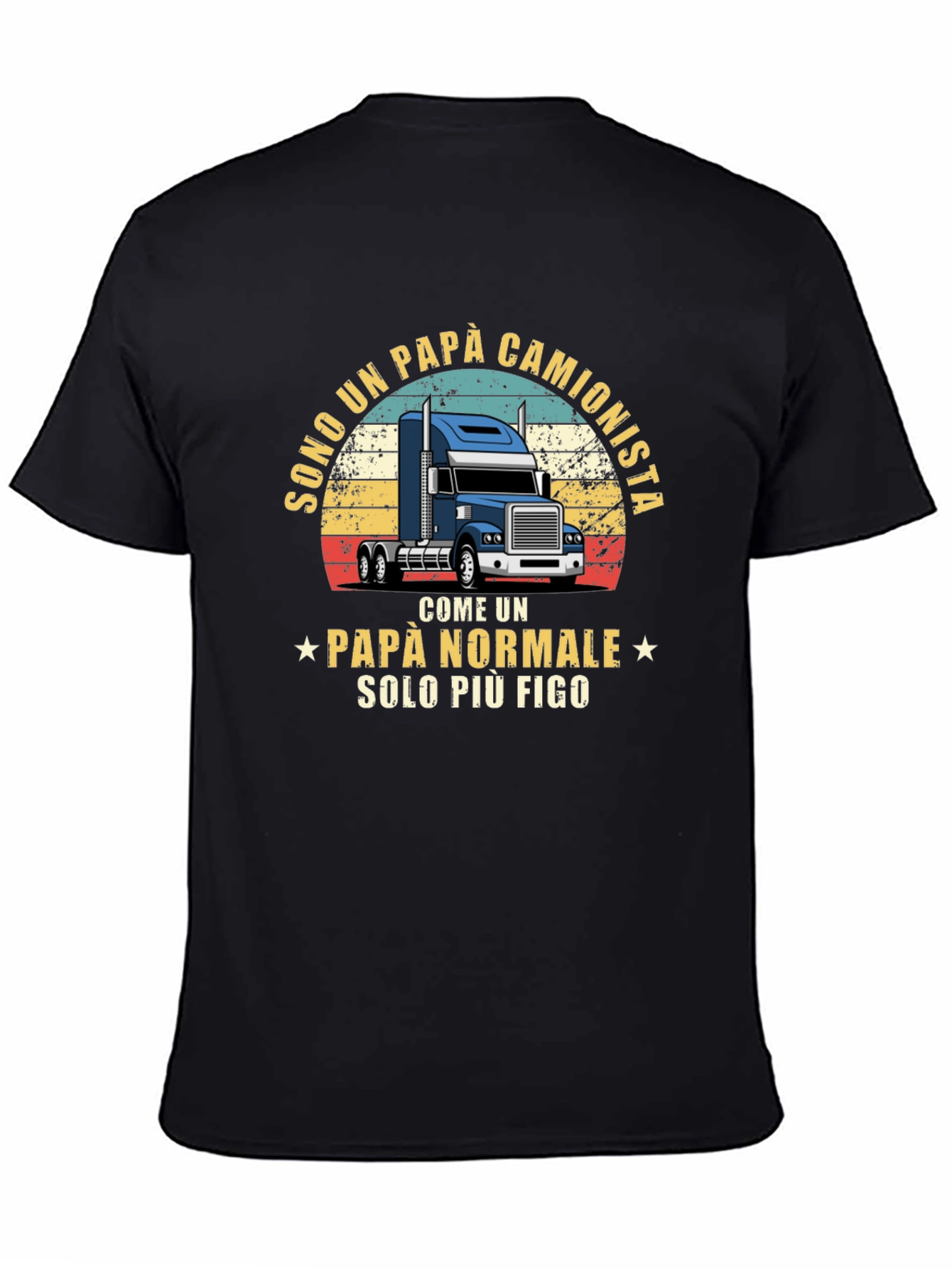 Trucker Dad T-Shirt - Italian Fathers Day Tee