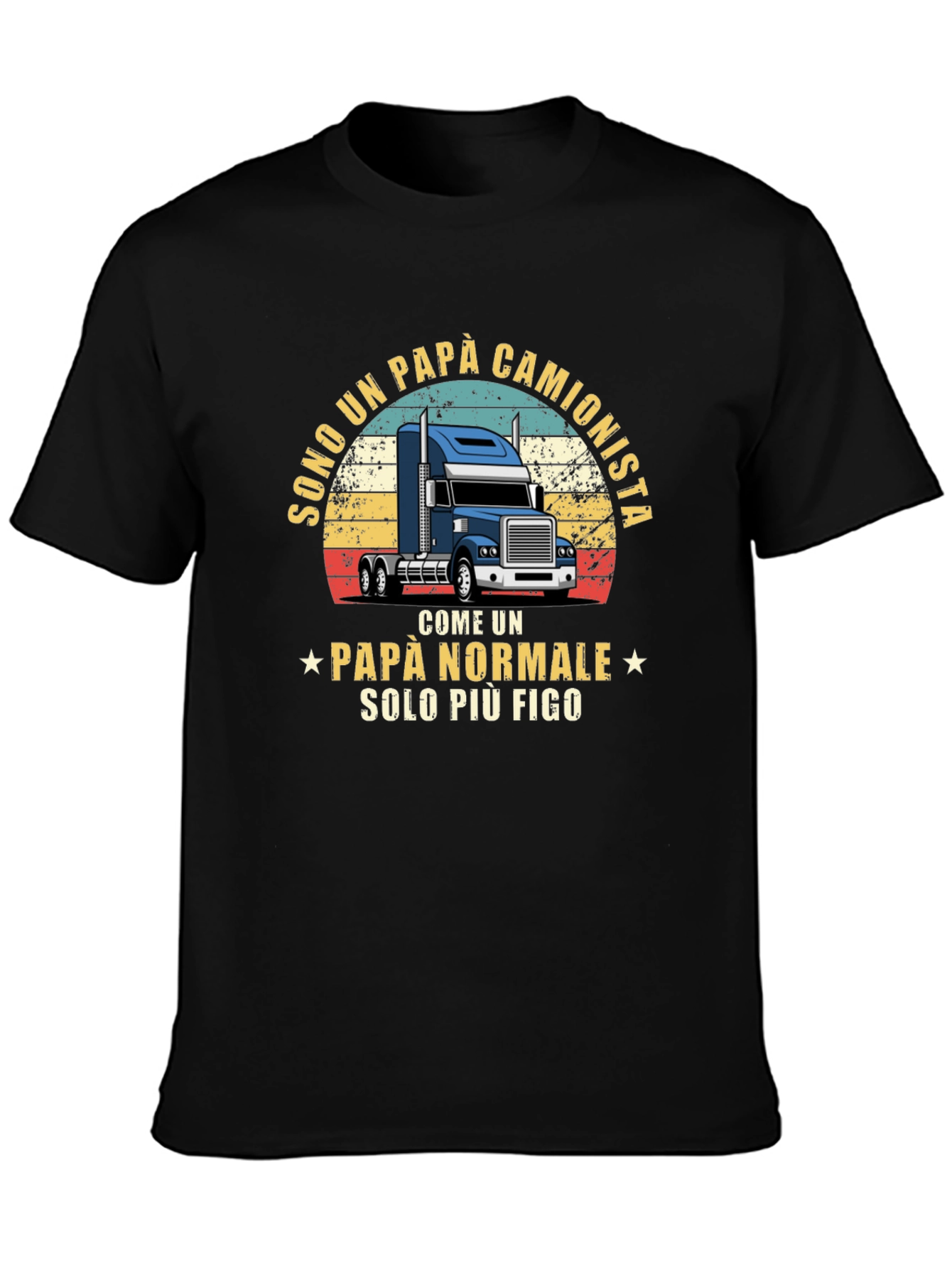 Trucker Dad T-Shirt - Italian Fathers Day Tee