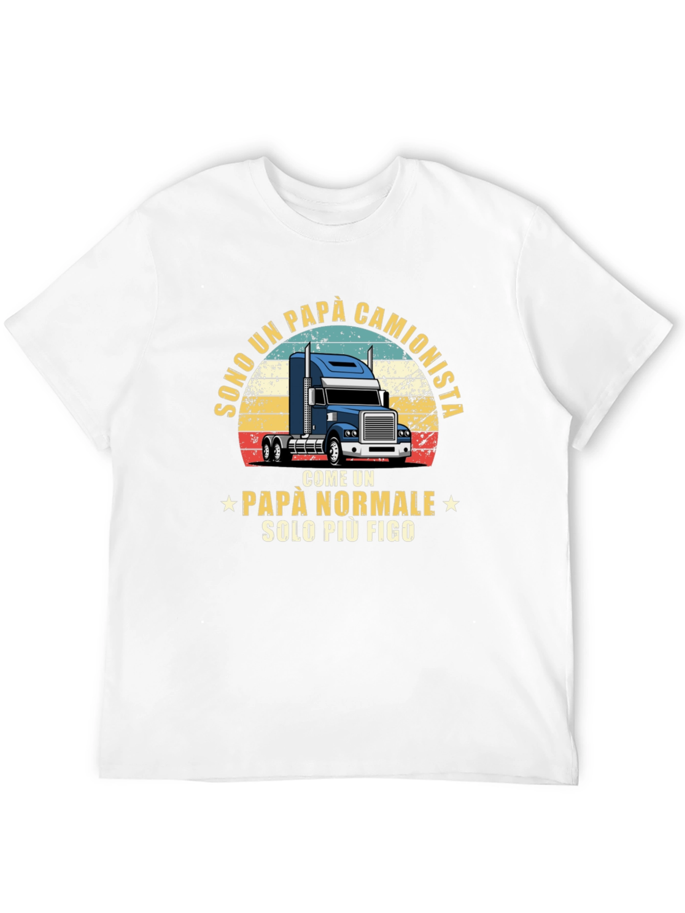 Trucker Dad T-Shirt - Italian Fathers Day Tee