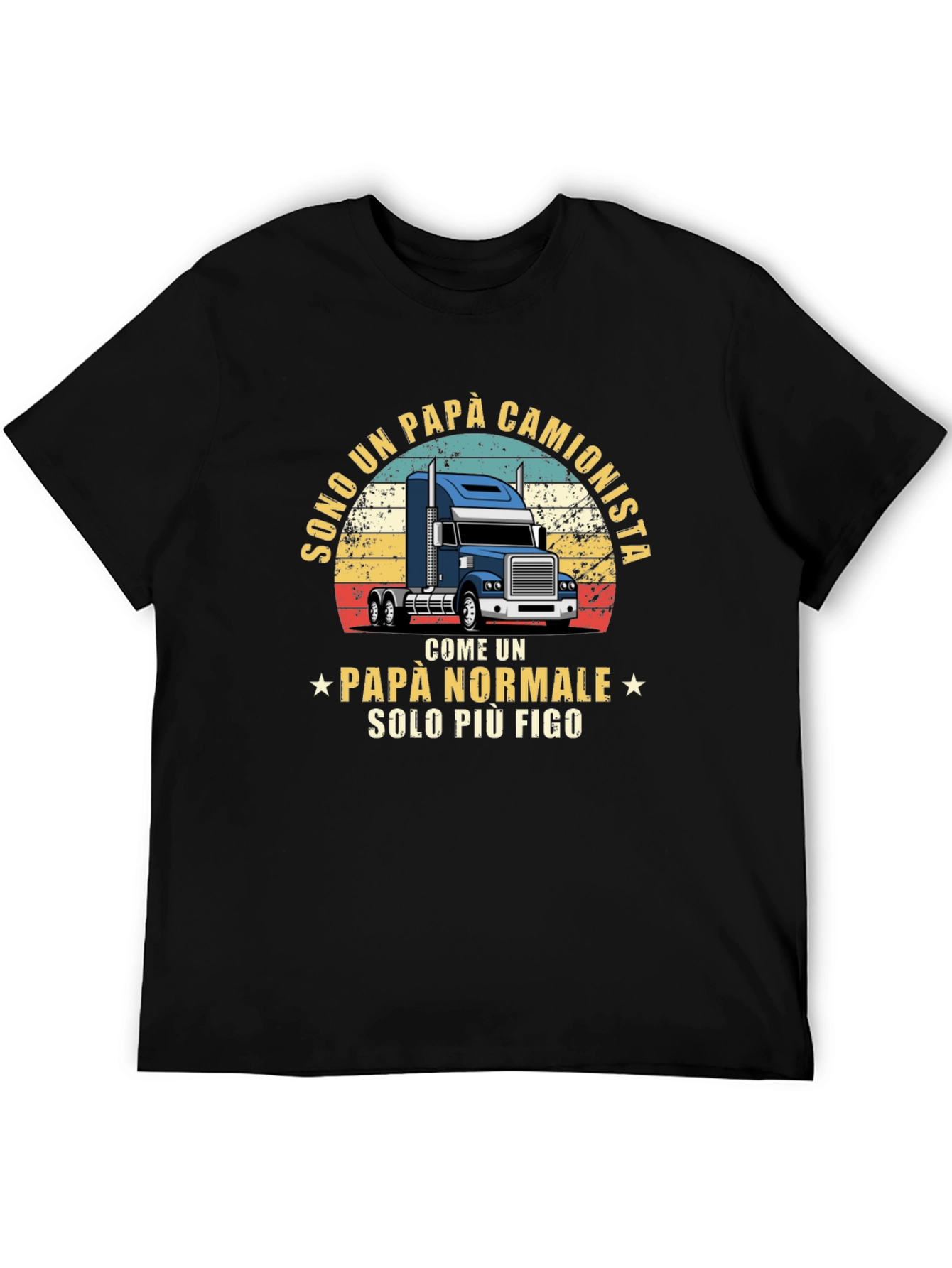 Trucker Dad T-Shirt - Italian Fathers Day Tee