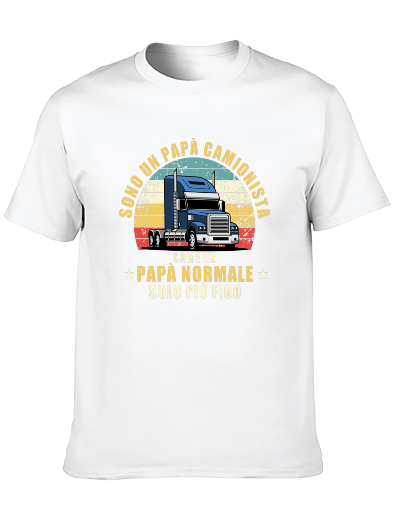 Trucker Dad T-Shirt - Italian Fathers Day Tee
