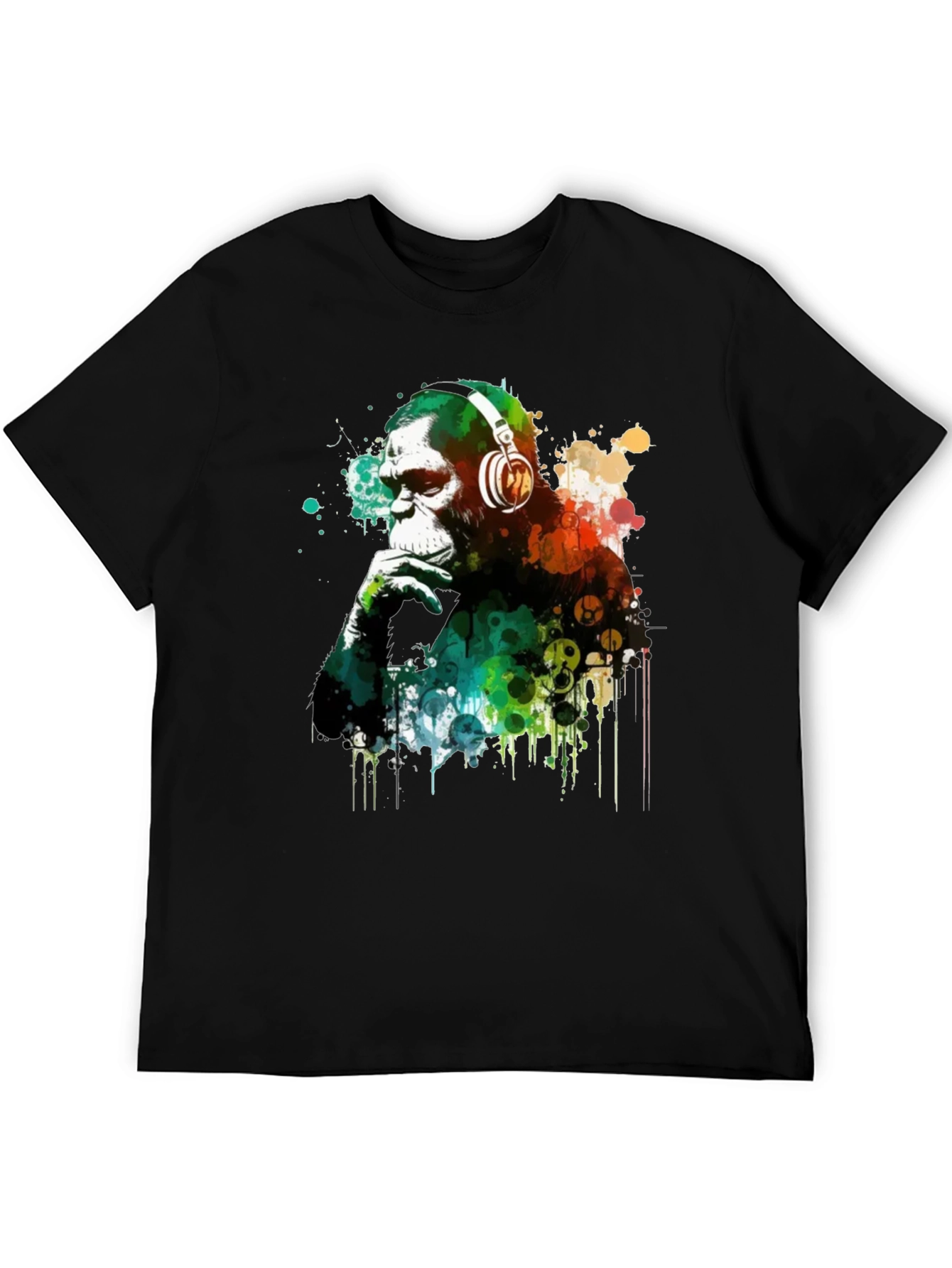 Monkey DJ Graphic T-Shirt