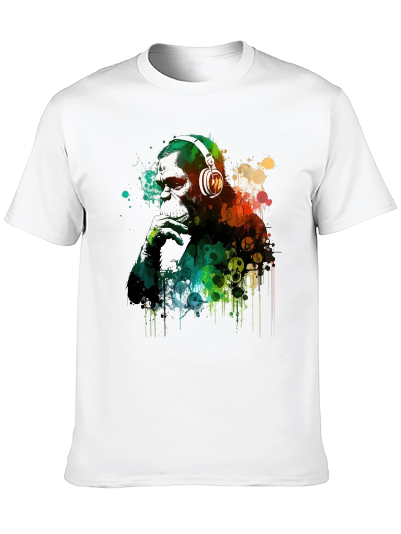 Monkey DJ Graphic T-Shirt