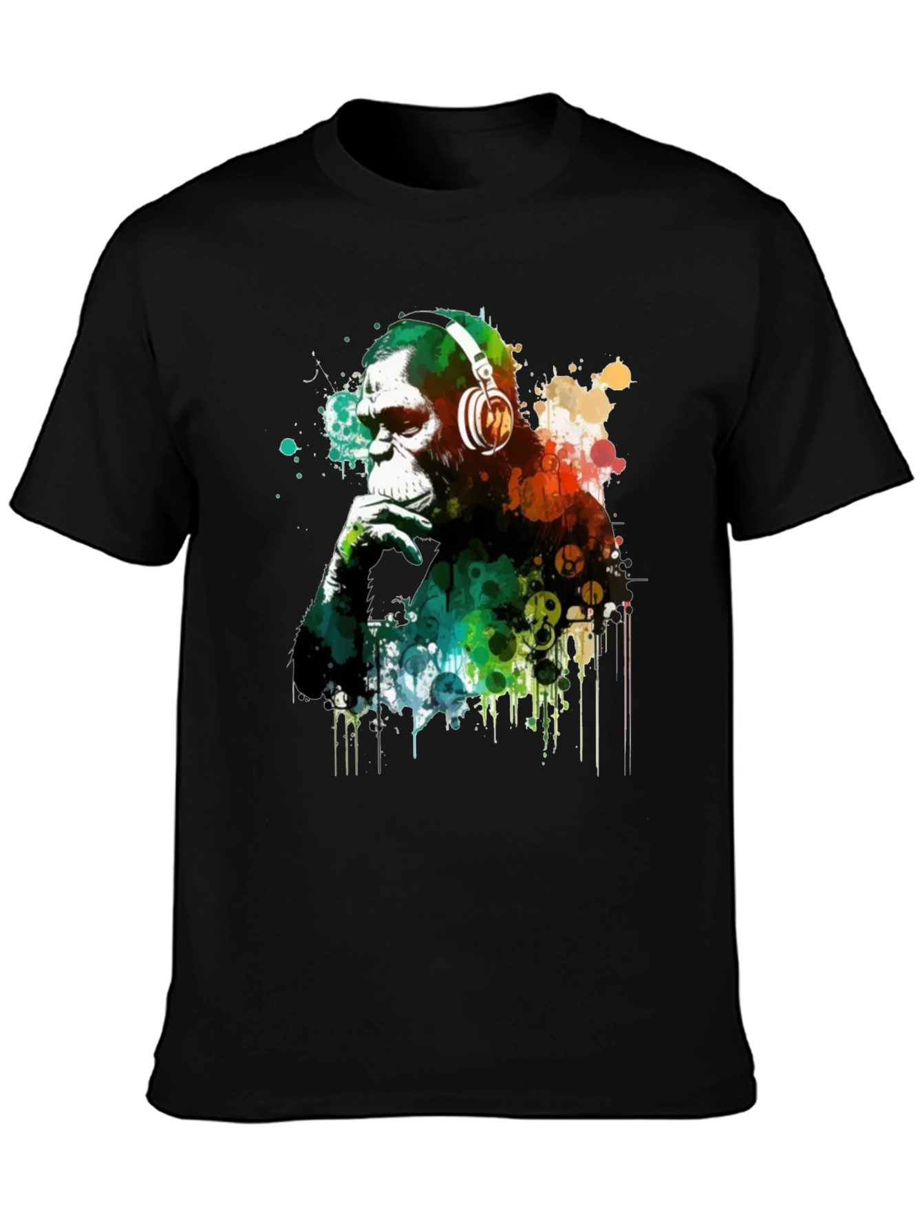 Monkey DJ Graphic T-Shirt