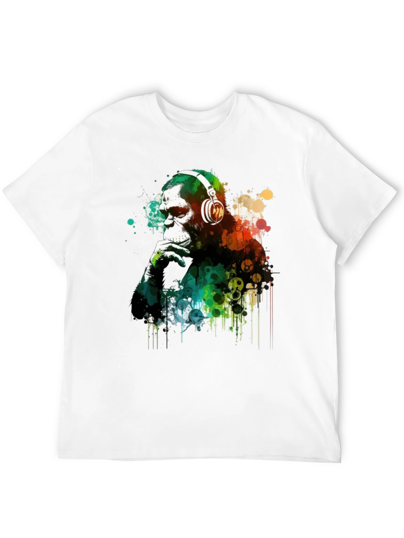 Monkey DJ Graphic T-Shirt