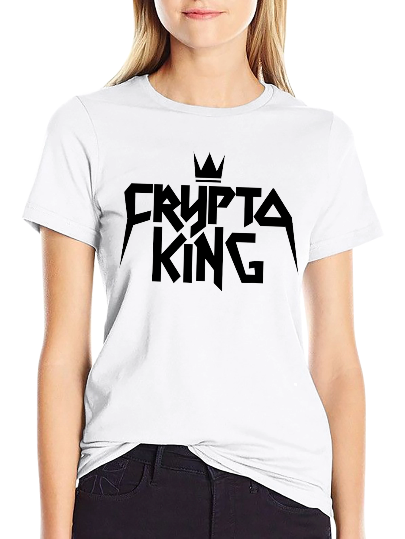 Crypto King Black Graphic Tee