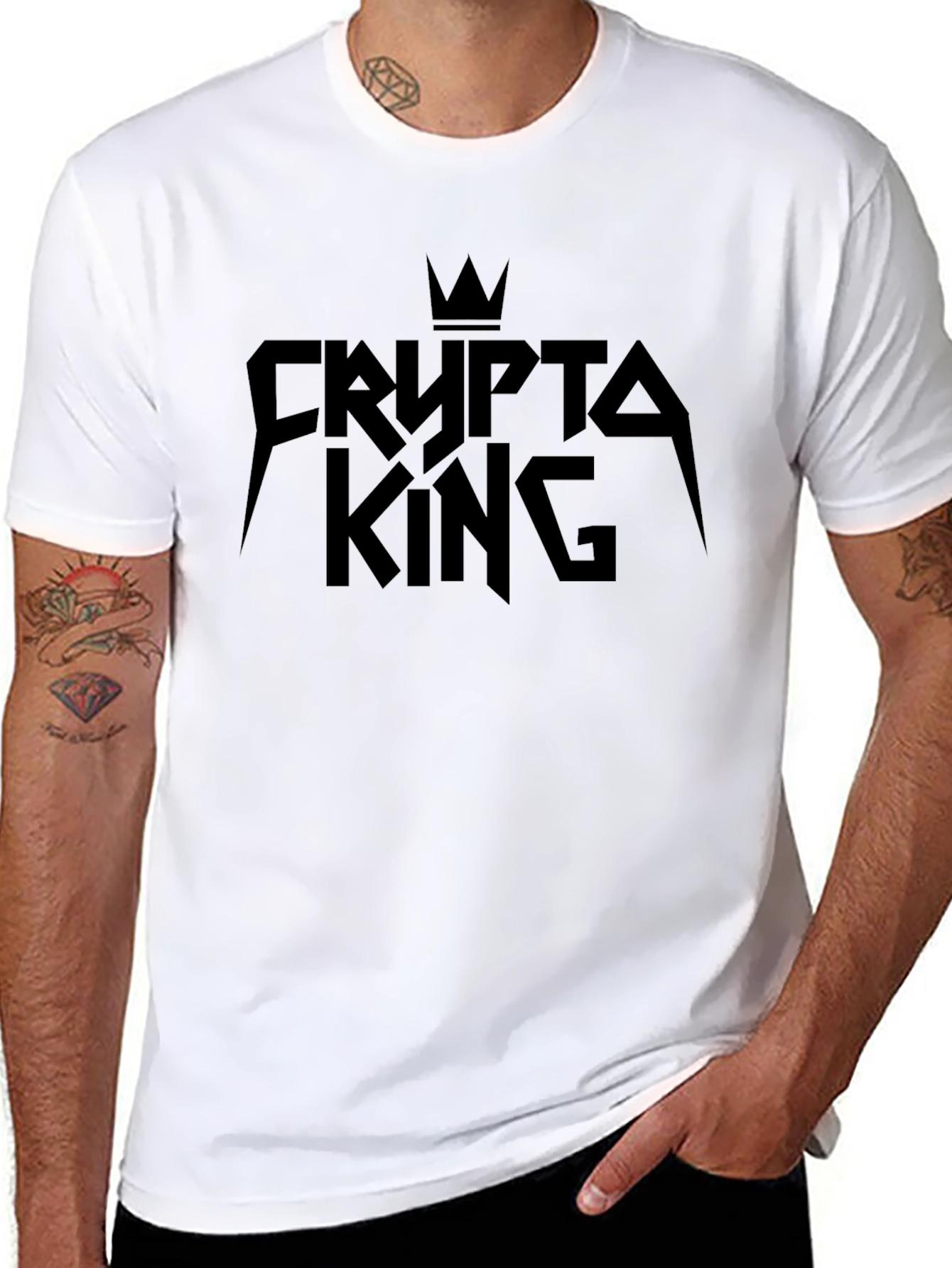 Crypto King Black Graphic Tee