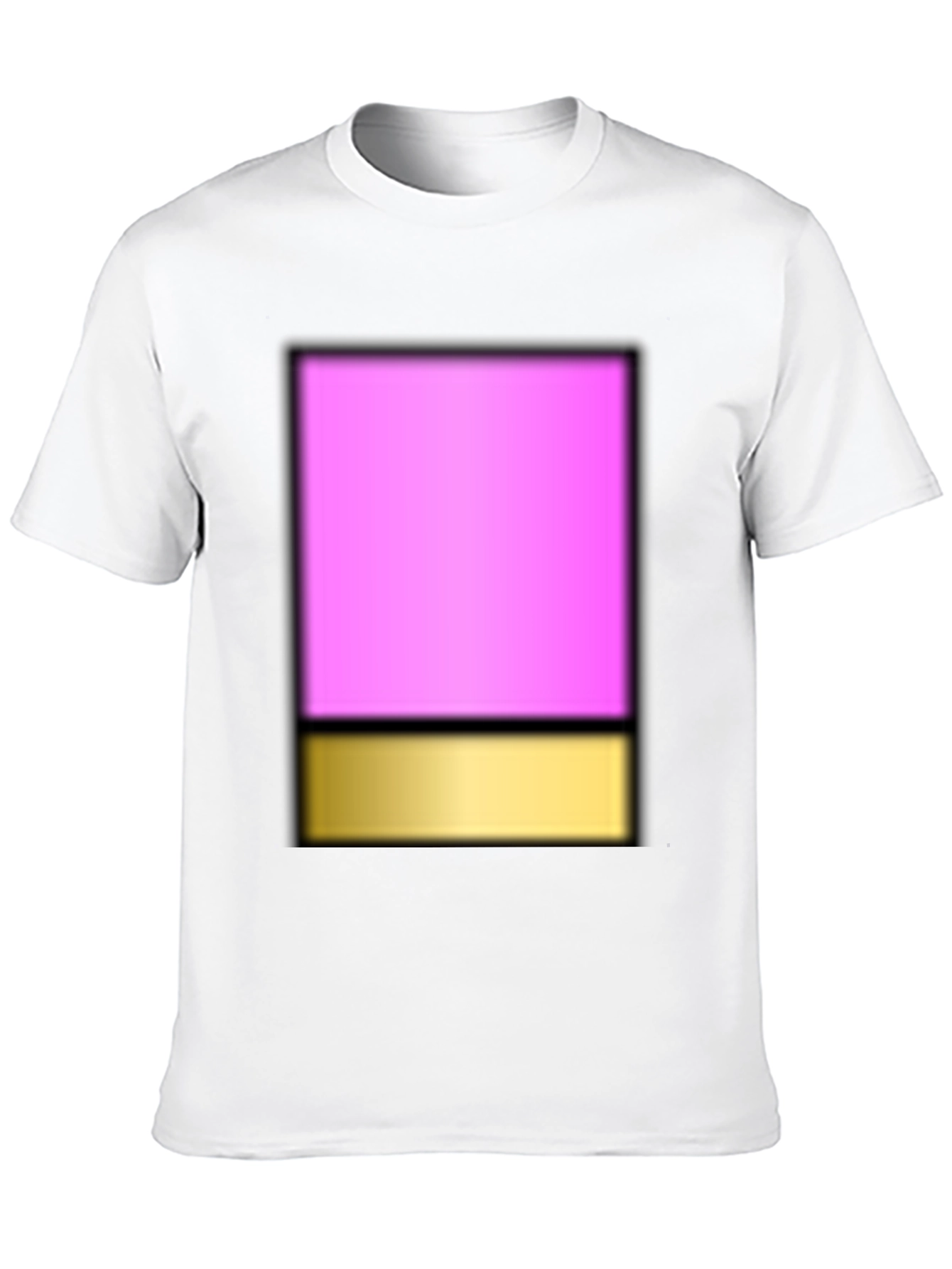 Modern Pink & Gold Block T-Shirt