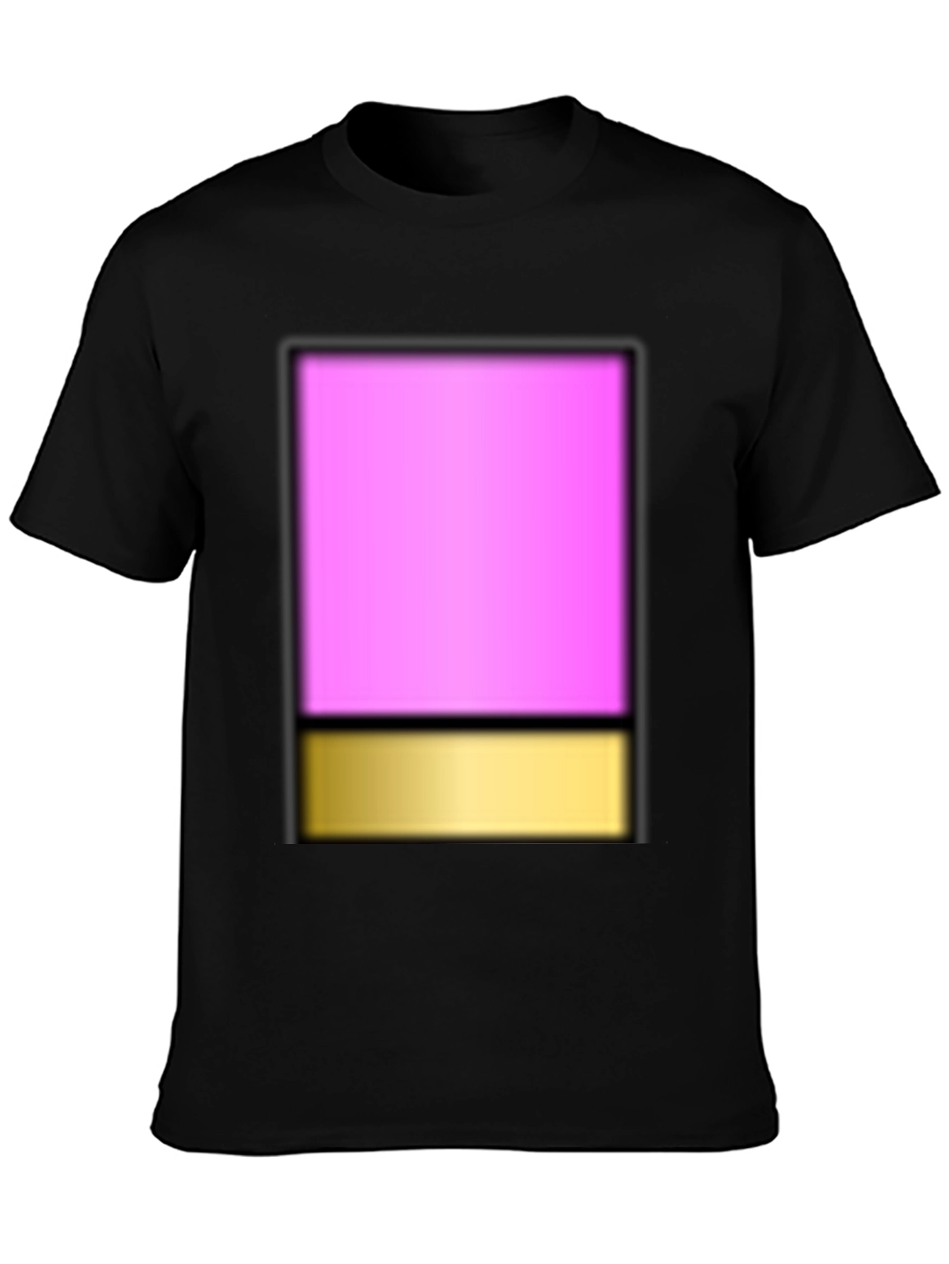 Modern Pink & Gold Block T-Shirt