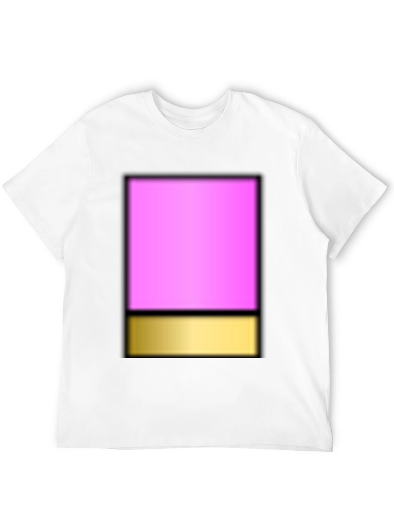 Modern Pink & Gold Block T-Shirt